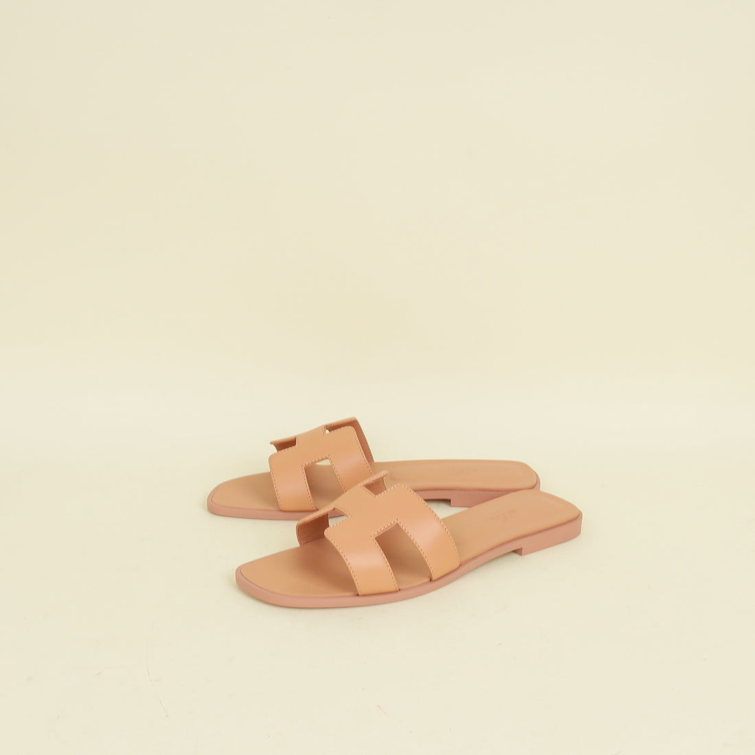 Hermes Granit Rose Oran Sandal 37