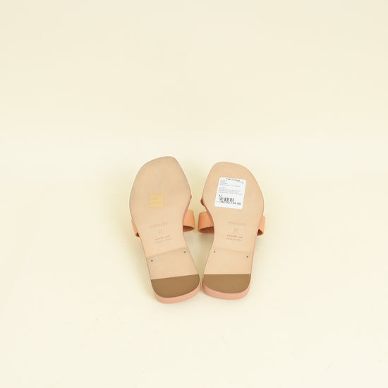 Hermes Granit Rose Oran Sandal 37