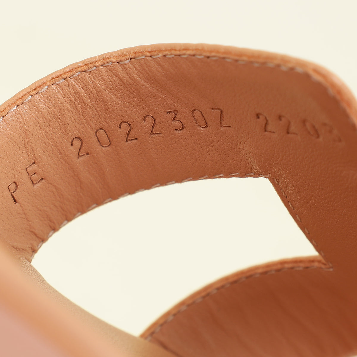 Hermes Granit Rose Oran Sandal 37