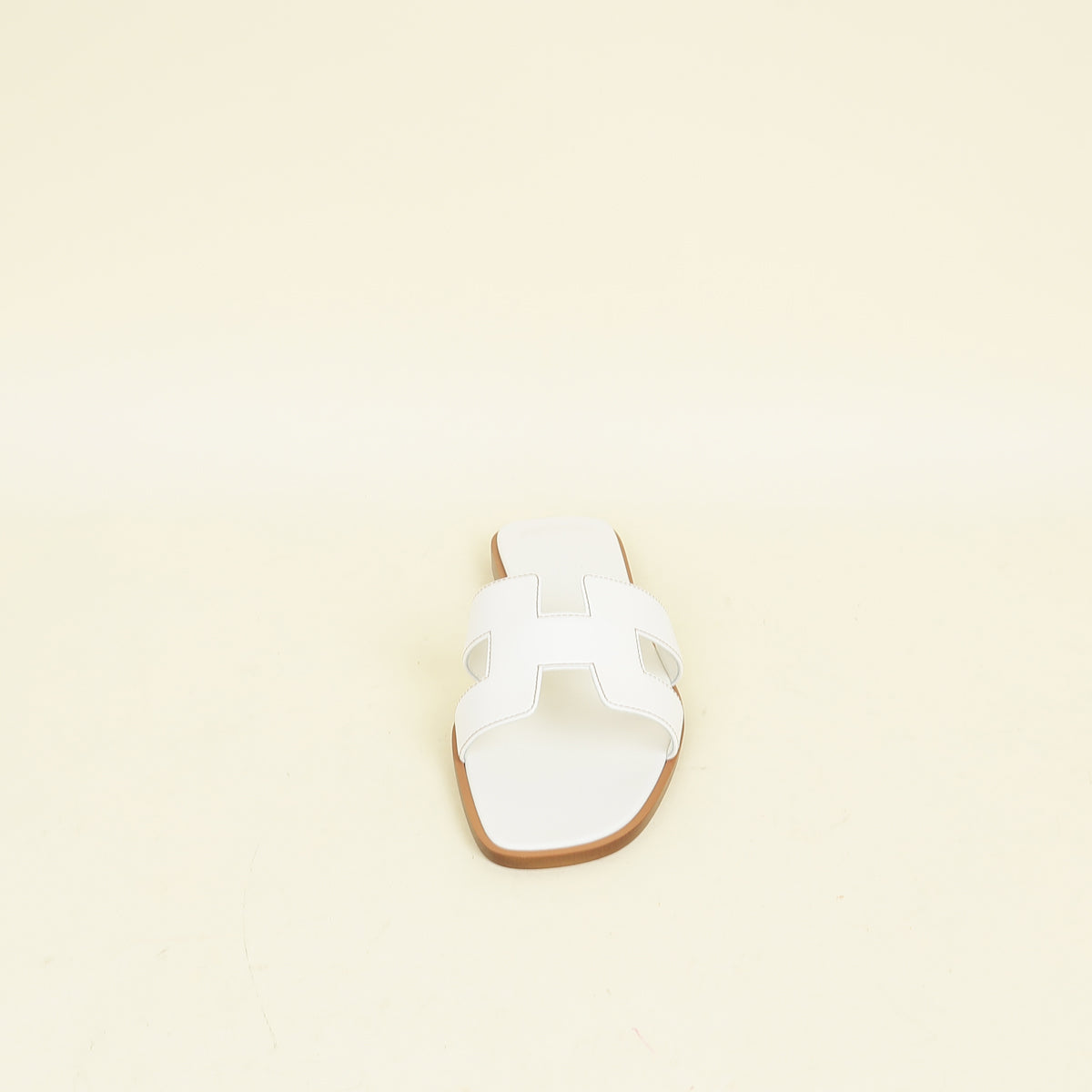 Hermes Blanc Oran Sandal 37