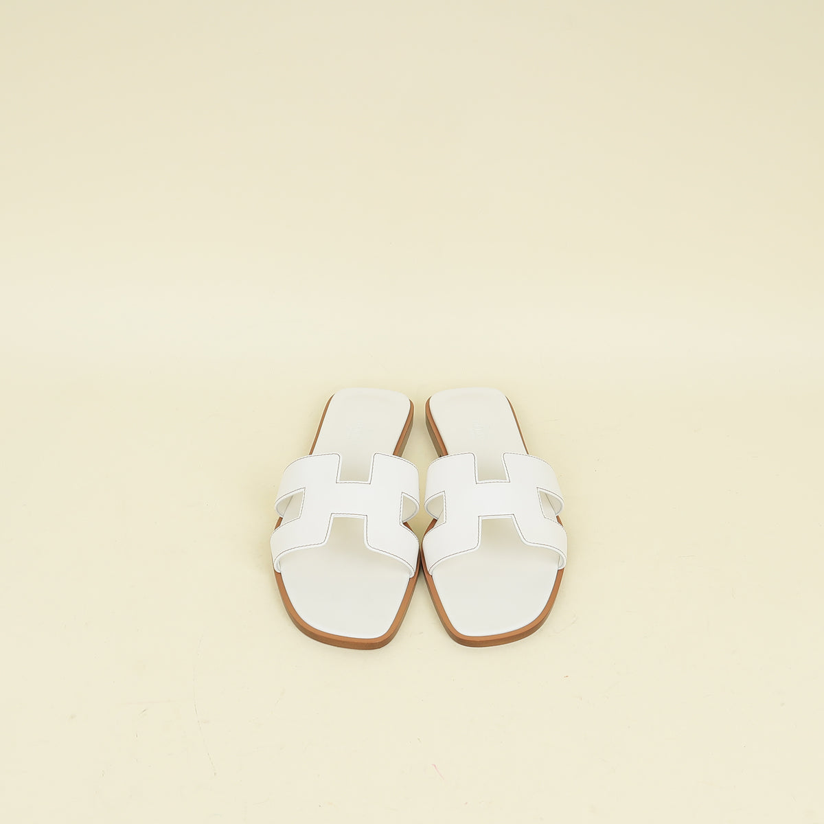 Hermes Blanc Oran Sandal 37