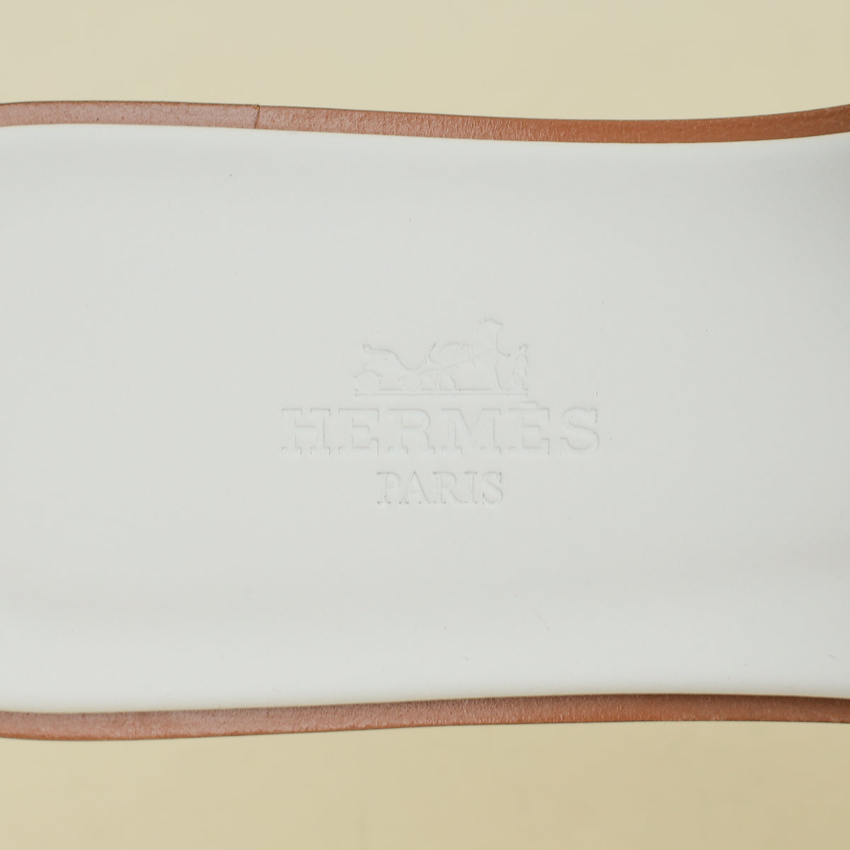 Hermes Blanc Oran Sandal 37