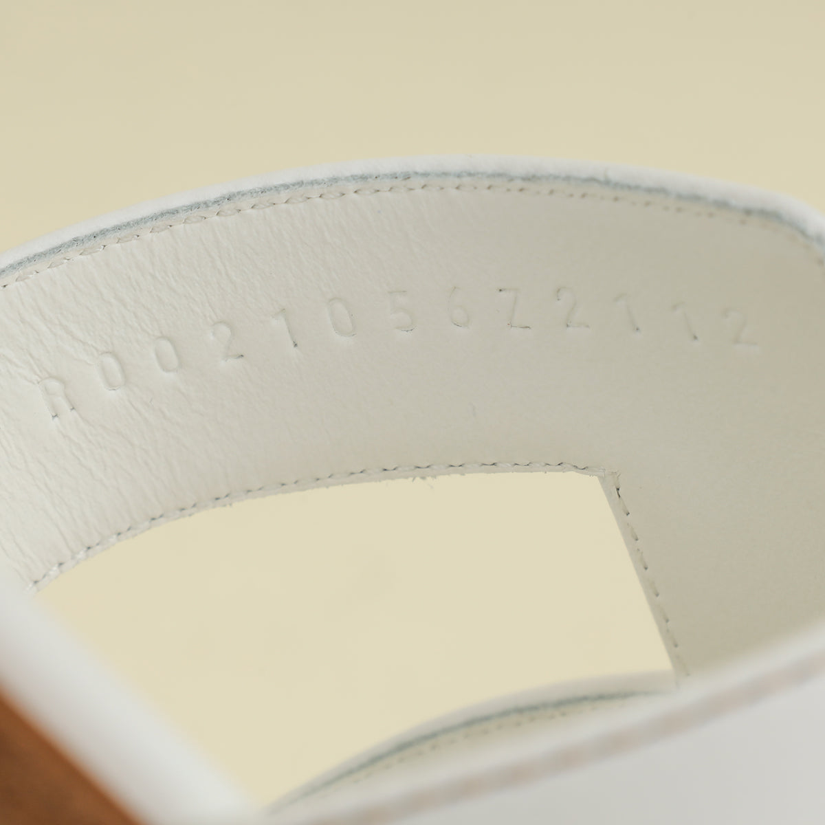 Hermes Blanc Oran Sandal 37