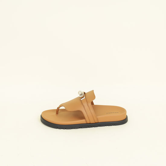 Hermes Gold Empire Sandal 37
