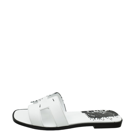 Hermes Bicolor Oran Sandal 37