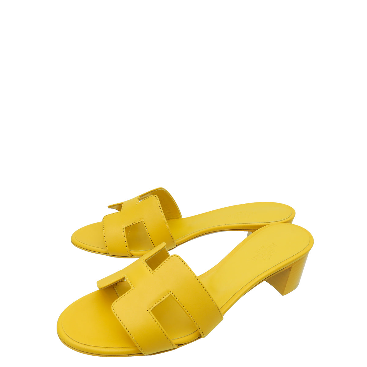 Hermes Jaune Impérial Oasis Sandal 37