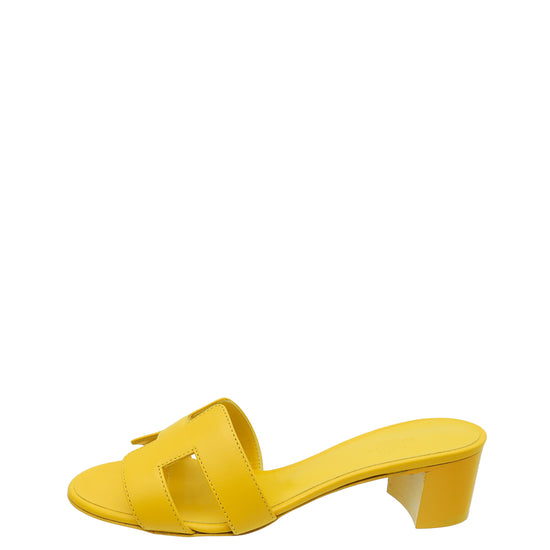 Hermes Jaune Impérial Oasis Sandal 37