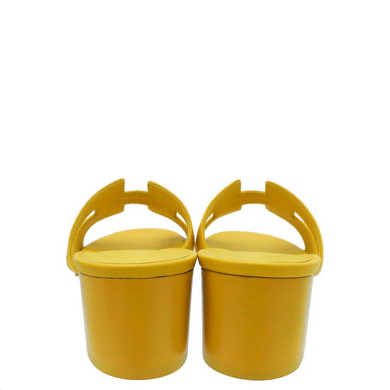 Hermes Jaune Impérial Oasis Sandal 37