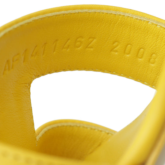 Hermes Jaune Impérial Oasis Sandal 37