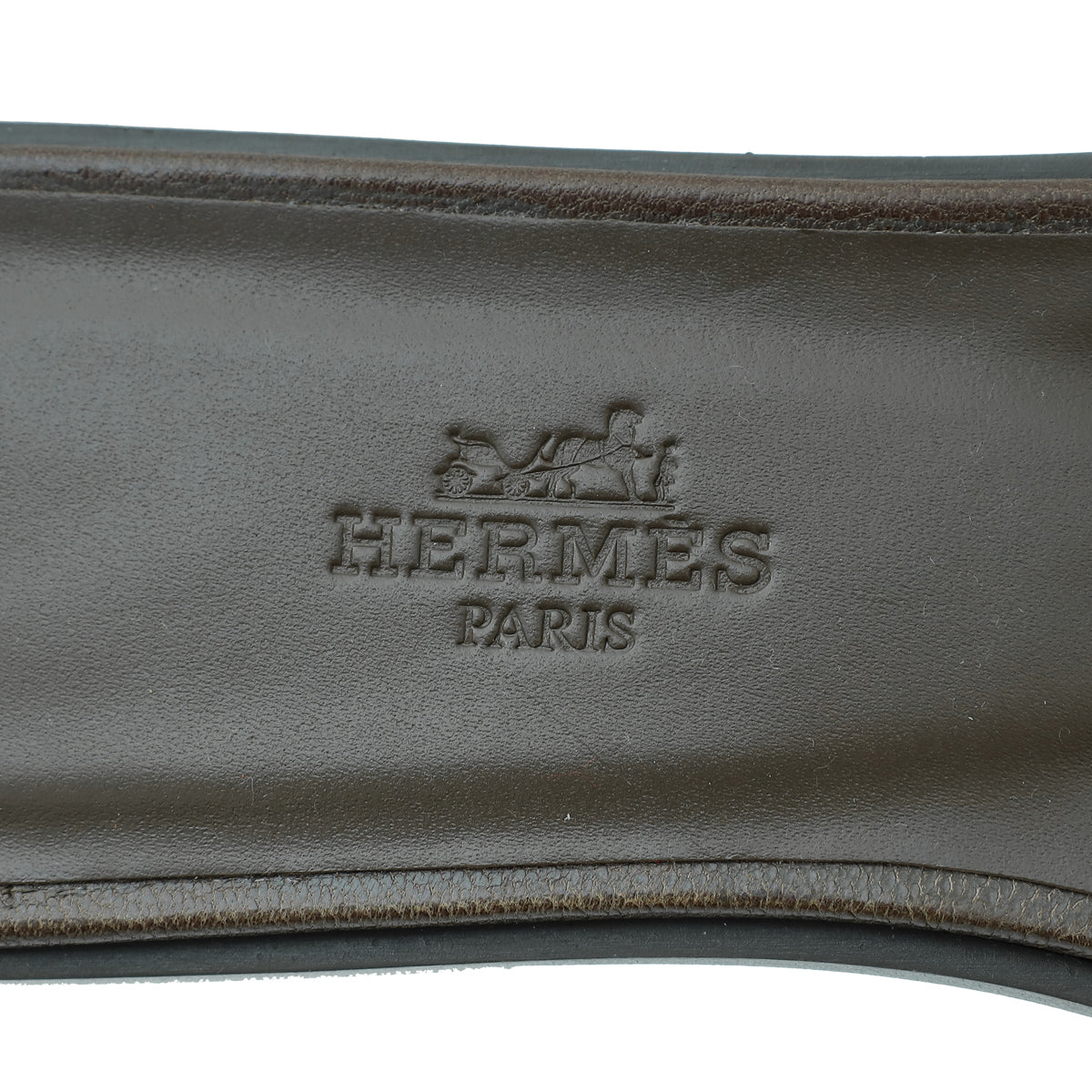 Hermes Gris Galet Oran Goatskin Sandal 37