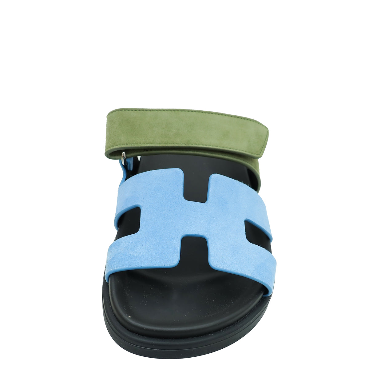 Hermes Bicolor Chypre Goatskin Suede Sandal 37-Hermes-THE CLOSET