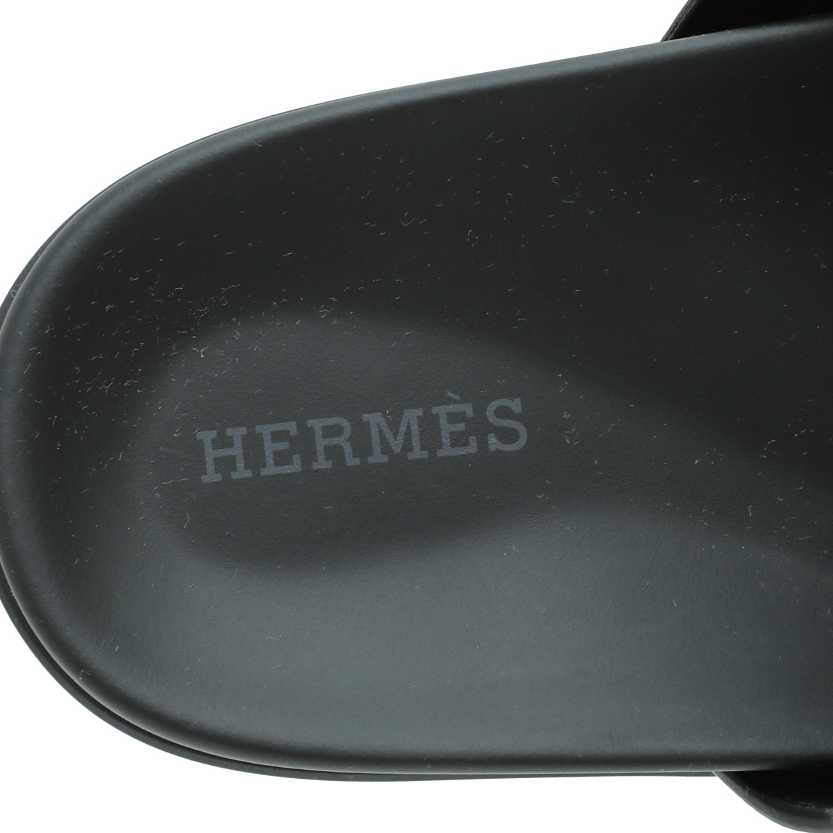 Hermes Noir Chypre Sandals 37