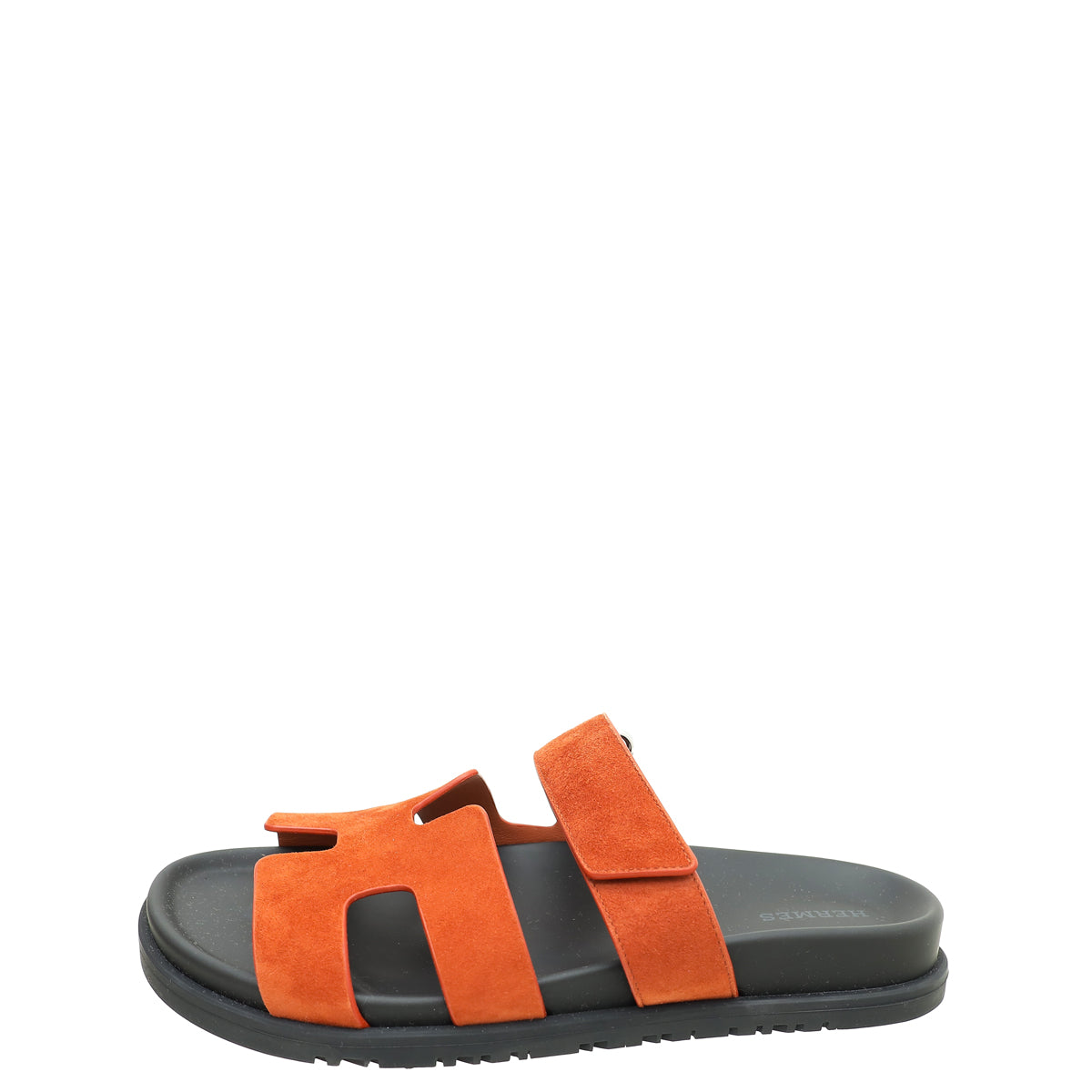 Hermes Orange Canyon Chypre Suede Goatskin Sandal 38.5