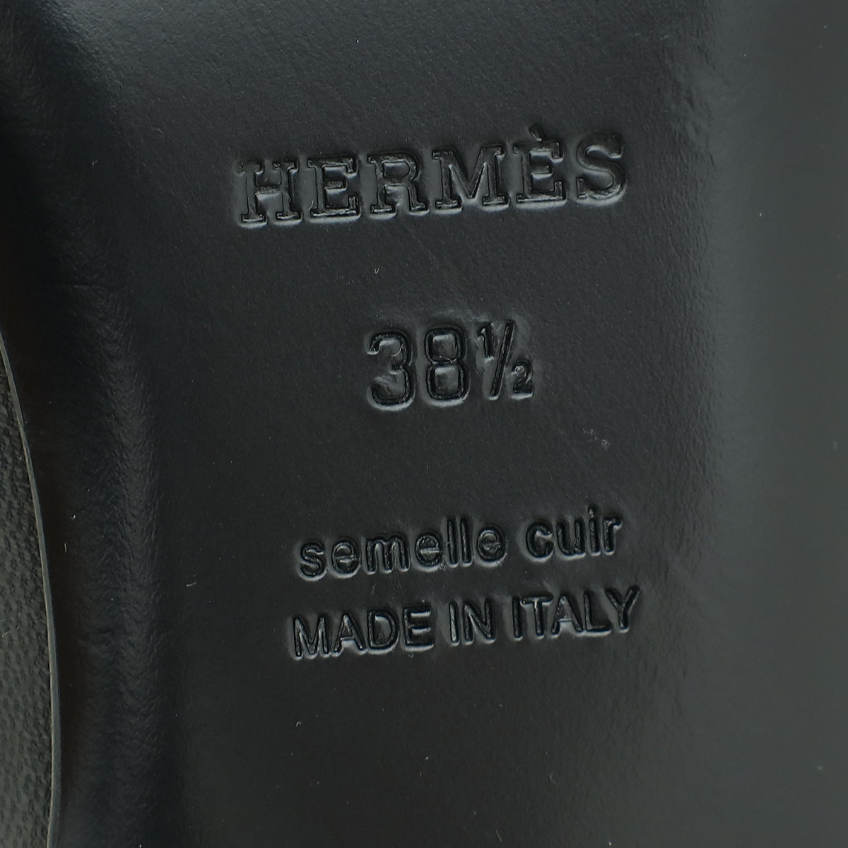 Hermes Noir OZ Mules 38.5