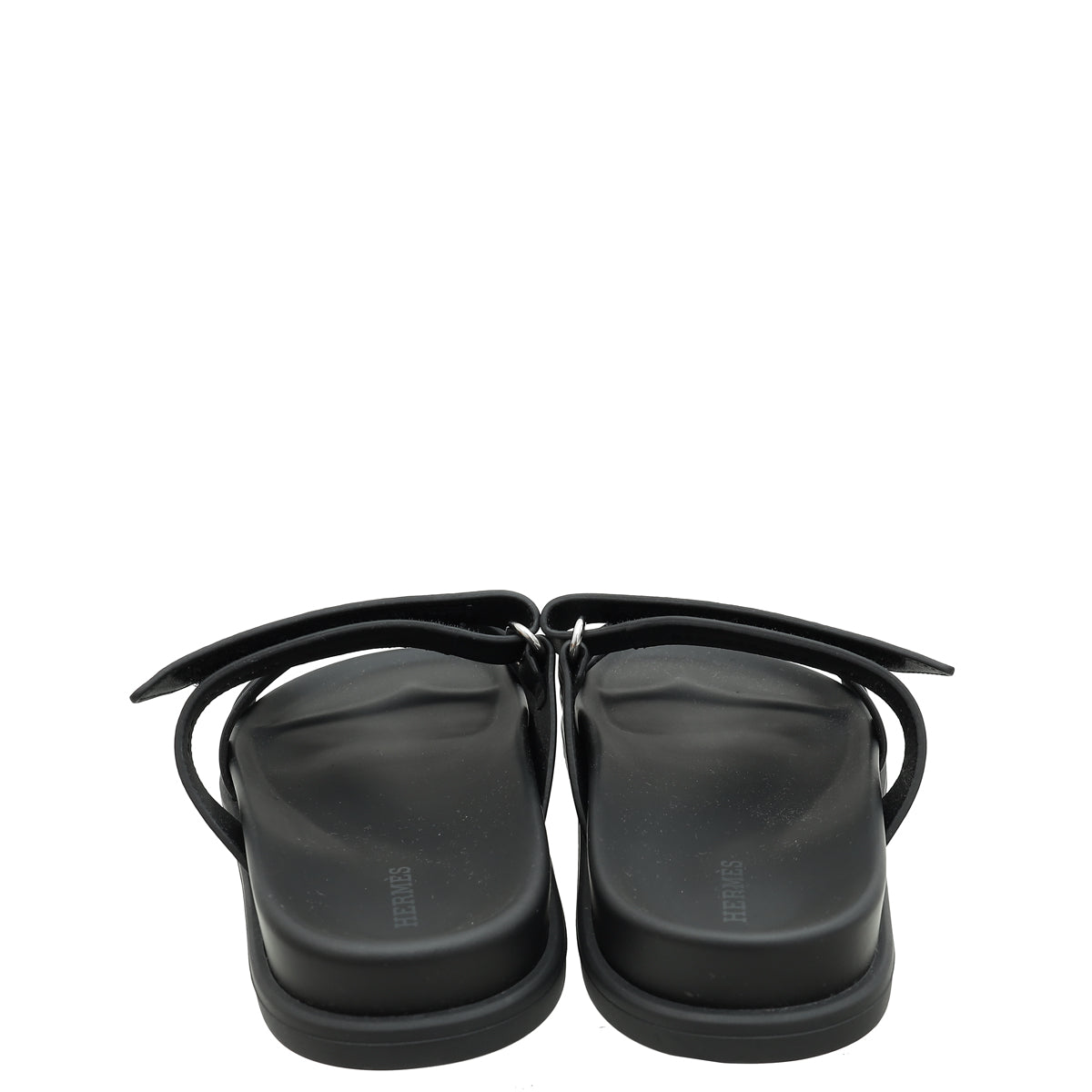 Hermes Noir Chypre Sandal 38