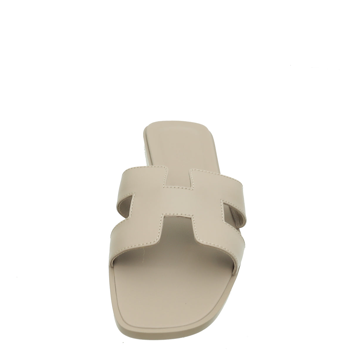 Hermes Beige Mastic Oran Sandals 38-Hermes-THE CLOSET