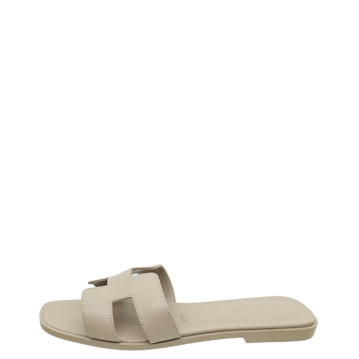 Hermes Beige Mastic Oran Sandals 38