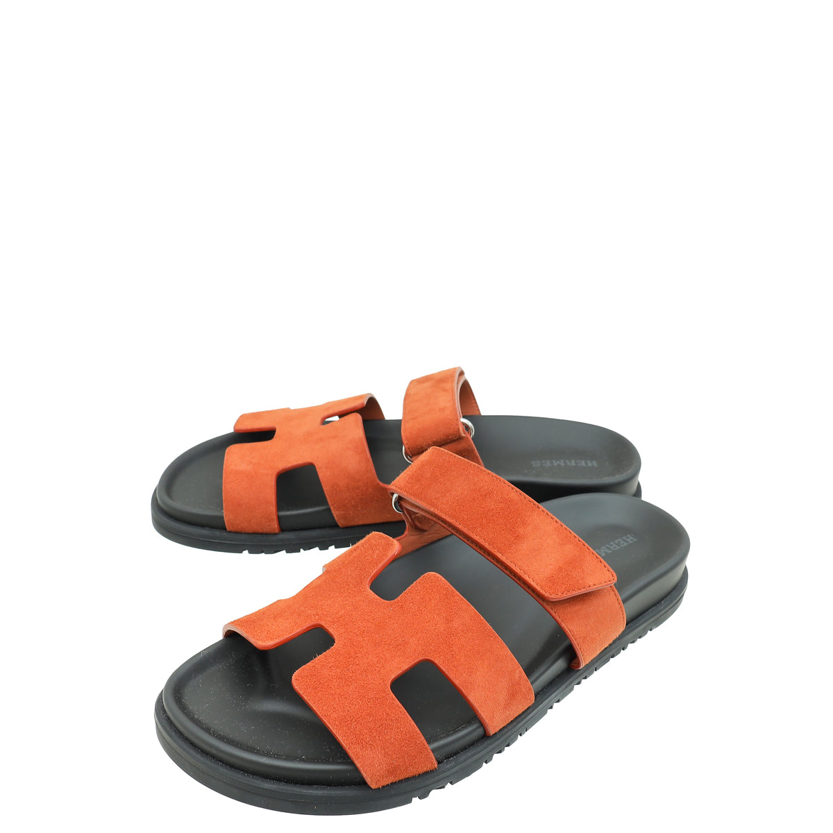 Hermes Marron Muscavado Chypre Goatskin Suede Sandal 38-Hermes-THE CLOSET