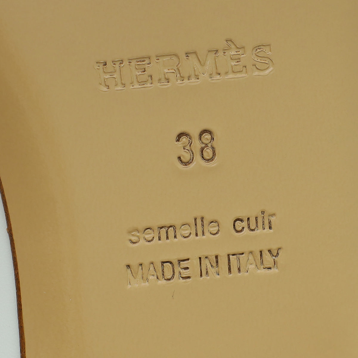 Hermes Blanc OZ Mules 38