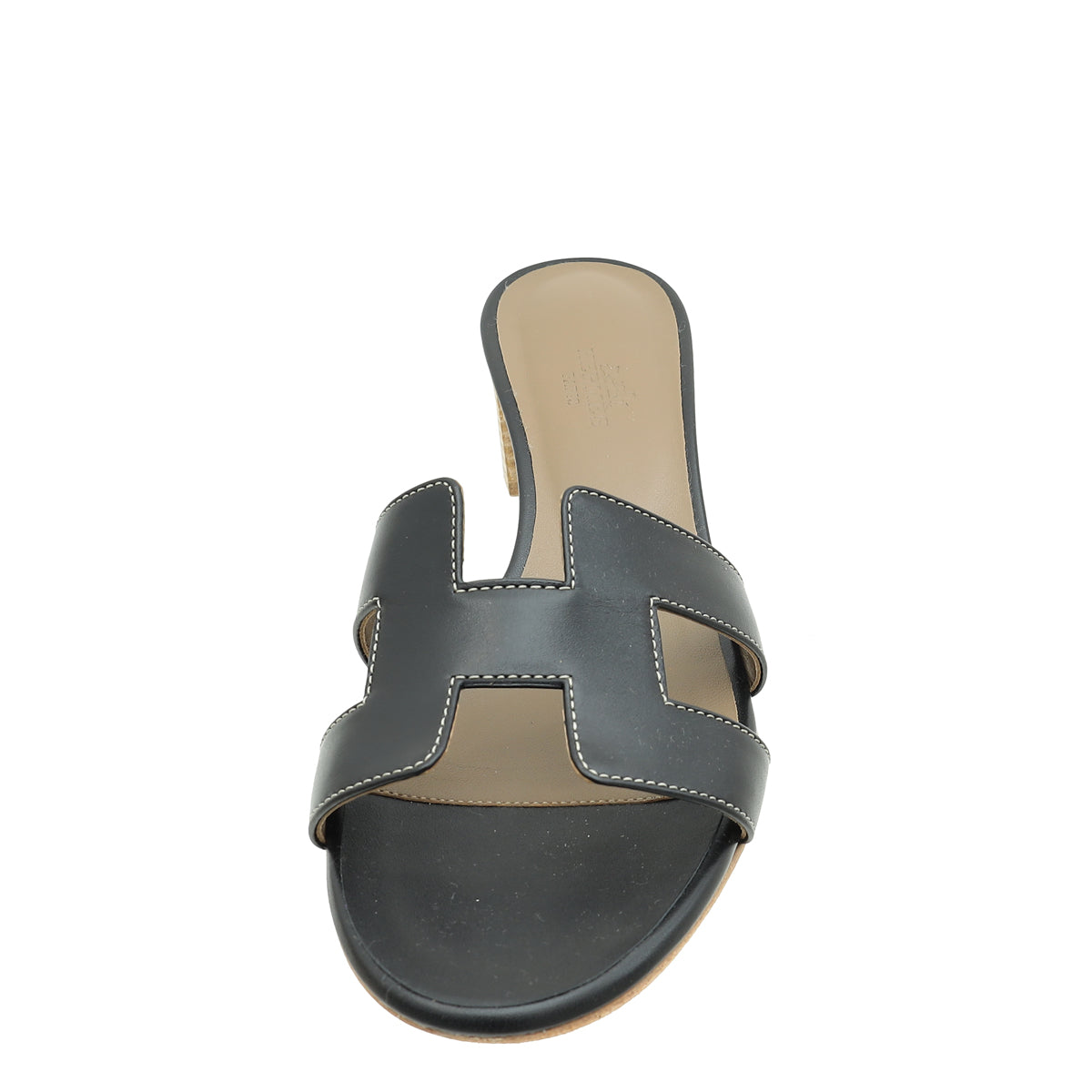 Hermes Noir Oasis Sandal 38-Hermes-THE CLOSET
