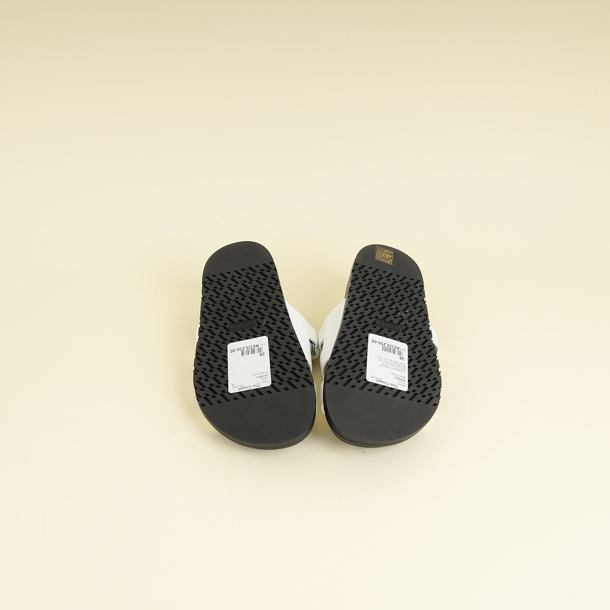 Hermes Blanc Chypre Sandal 38