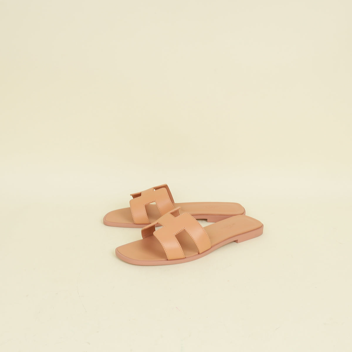 Hermes Granit Rose Oran Sandal 38