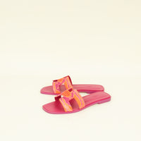 Hermes Bicolor Oran Sandal 38