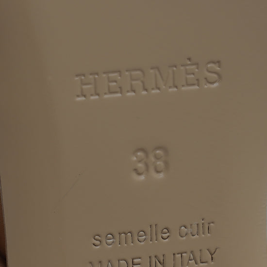 Hermes Bicolor Amica Sandal 38