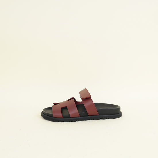 Hermes Rouge H Chypre Sandal 38