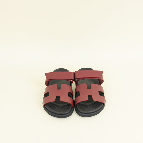 Hermes Rouge H Chypre Sandal 38