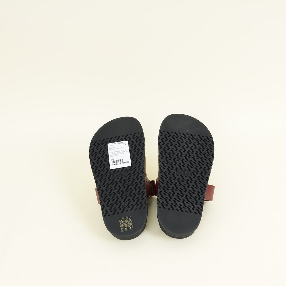 Hermes Rouge H Chypre Sandal 38