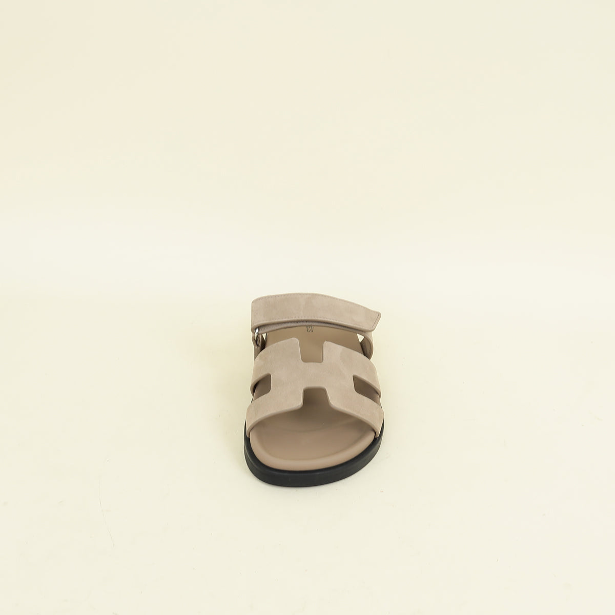 Hermes Beige Argile Chypre Suede Goatskin Sandal 38