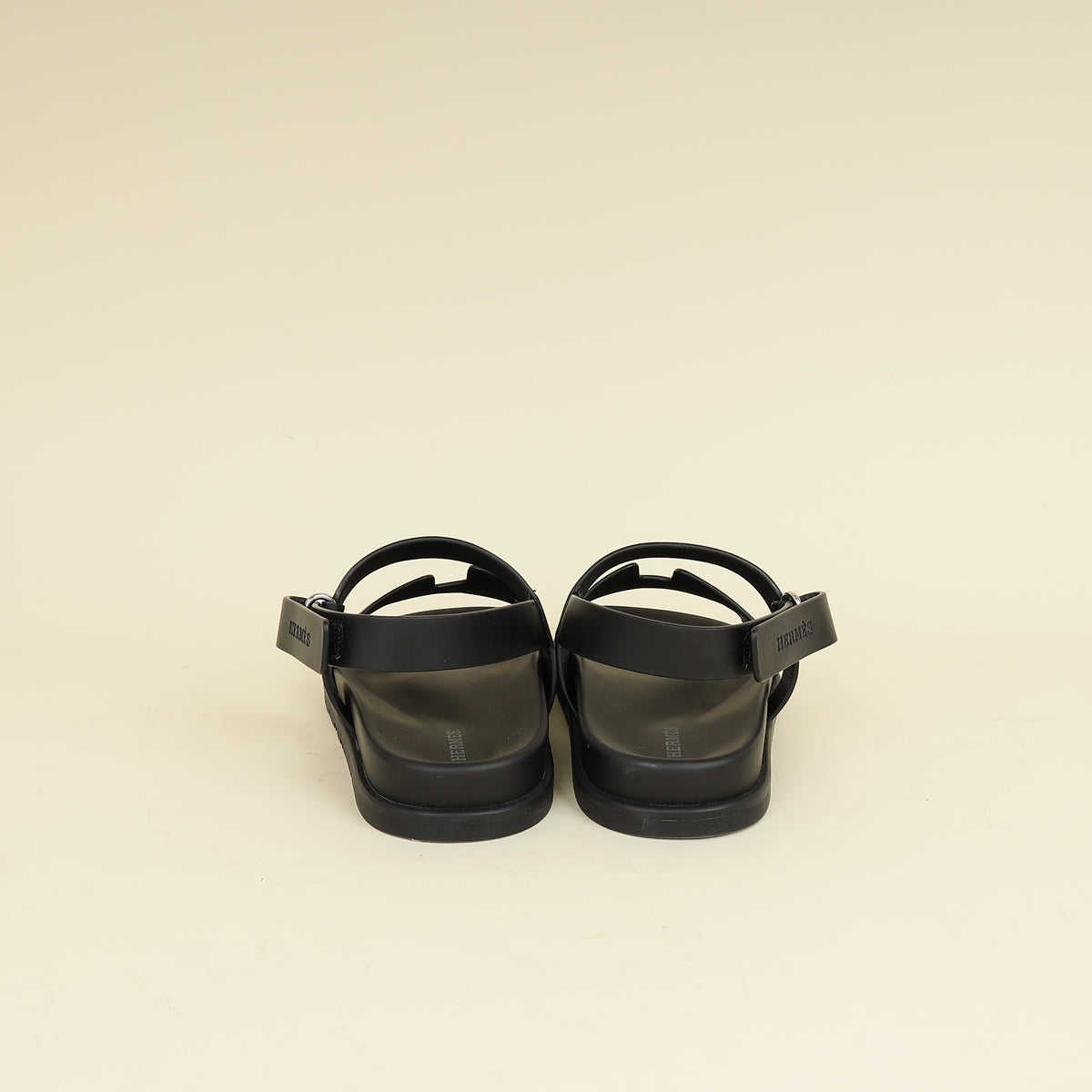 Hermes Black Genius Sandals 38-Hermes-THE CLOSET