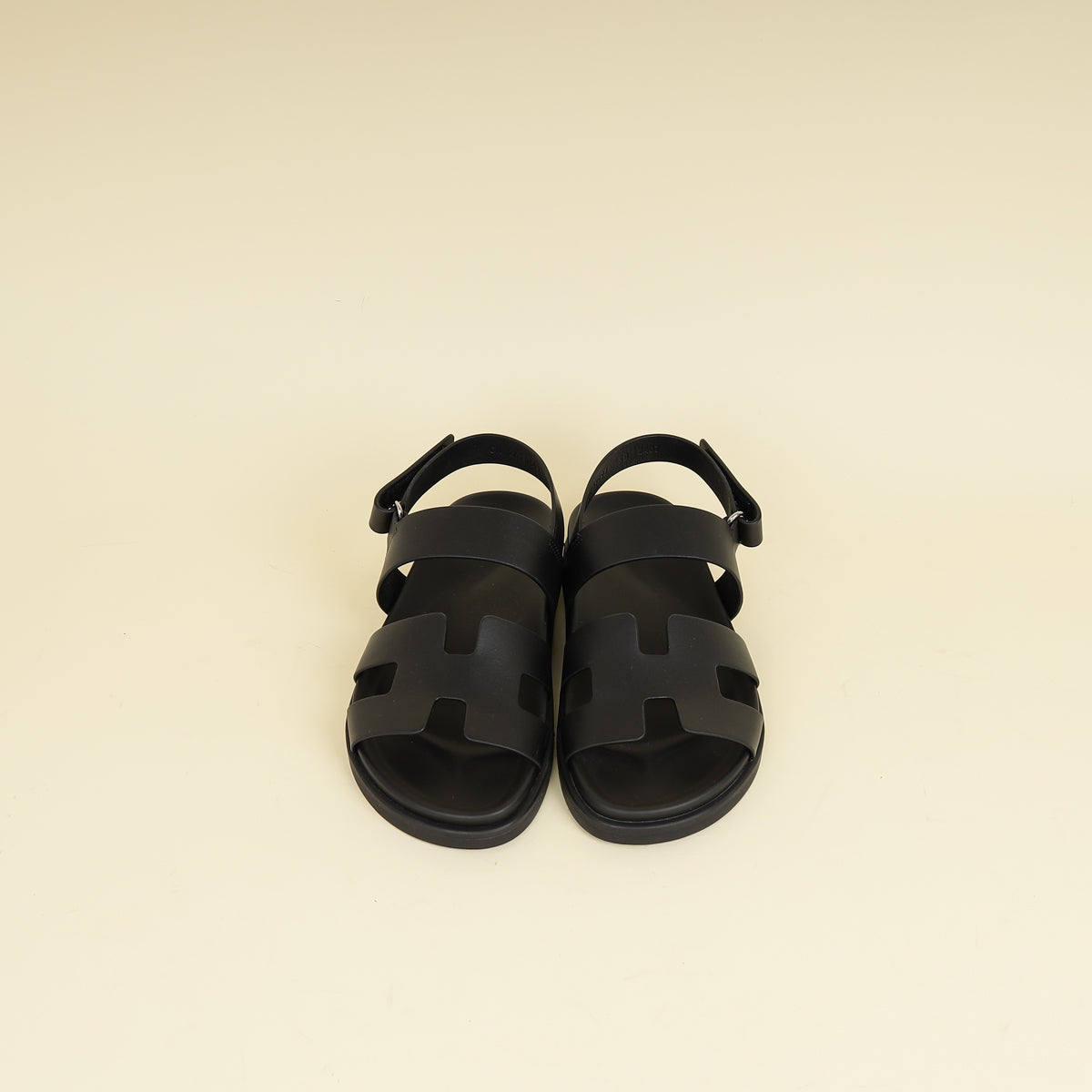 Hermes Black Genius Sandals 38-Hermes-THE CLOSET