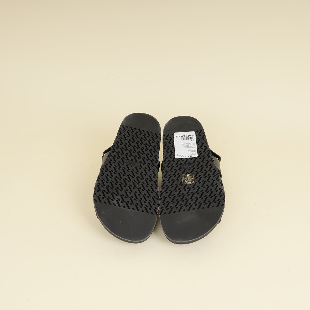 Hermes Black Genius Sandals 38-Hermes-THE CLOSET