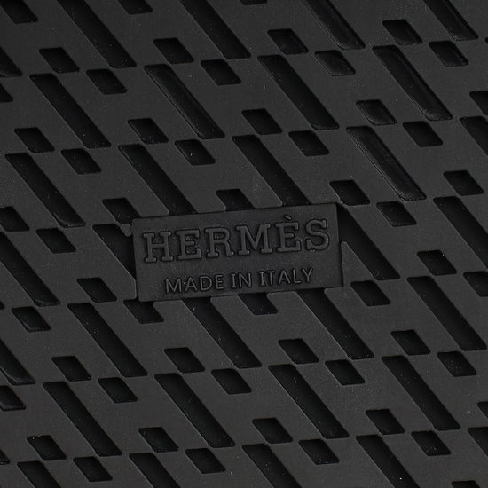 Hermes Black Genius Sandals 38-Hermes-THE CLOSET
