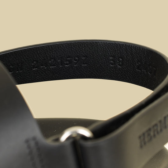 Hermes Black Genius Sandals 38-Hermes-THE CLOSET