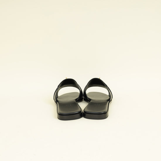 Hermes Noir Giulia Sandal 39.5