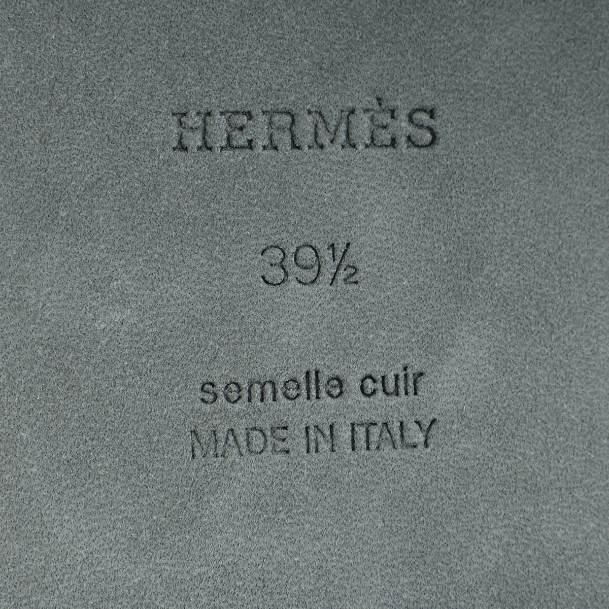 Hermes Noir Giulia Sandal 39.5