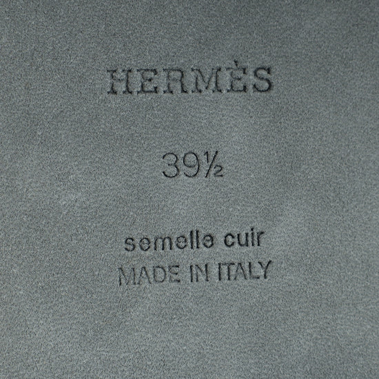 Hermes Noir Giulia Sandal 39.5