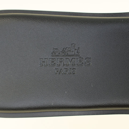 Hermes Noir Giulia Sandal 39.5