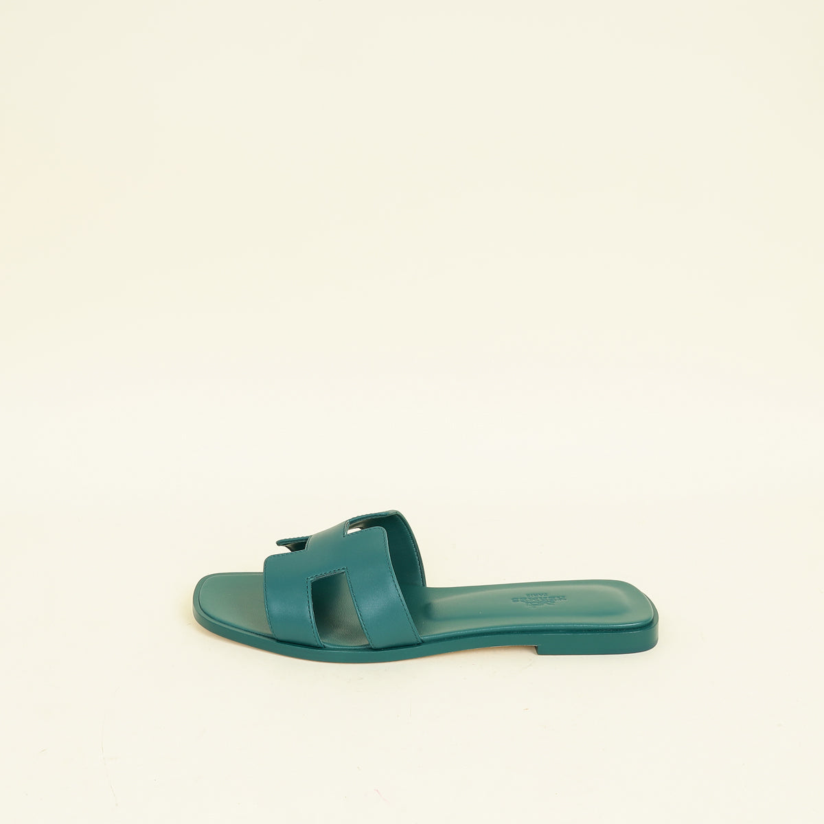 Hermes Vert Viride Oran Sandals 39.5