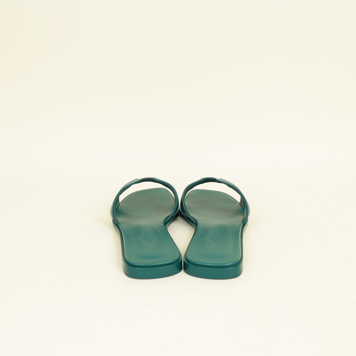 Hermes Vert Viride Oran Sandals 39.5