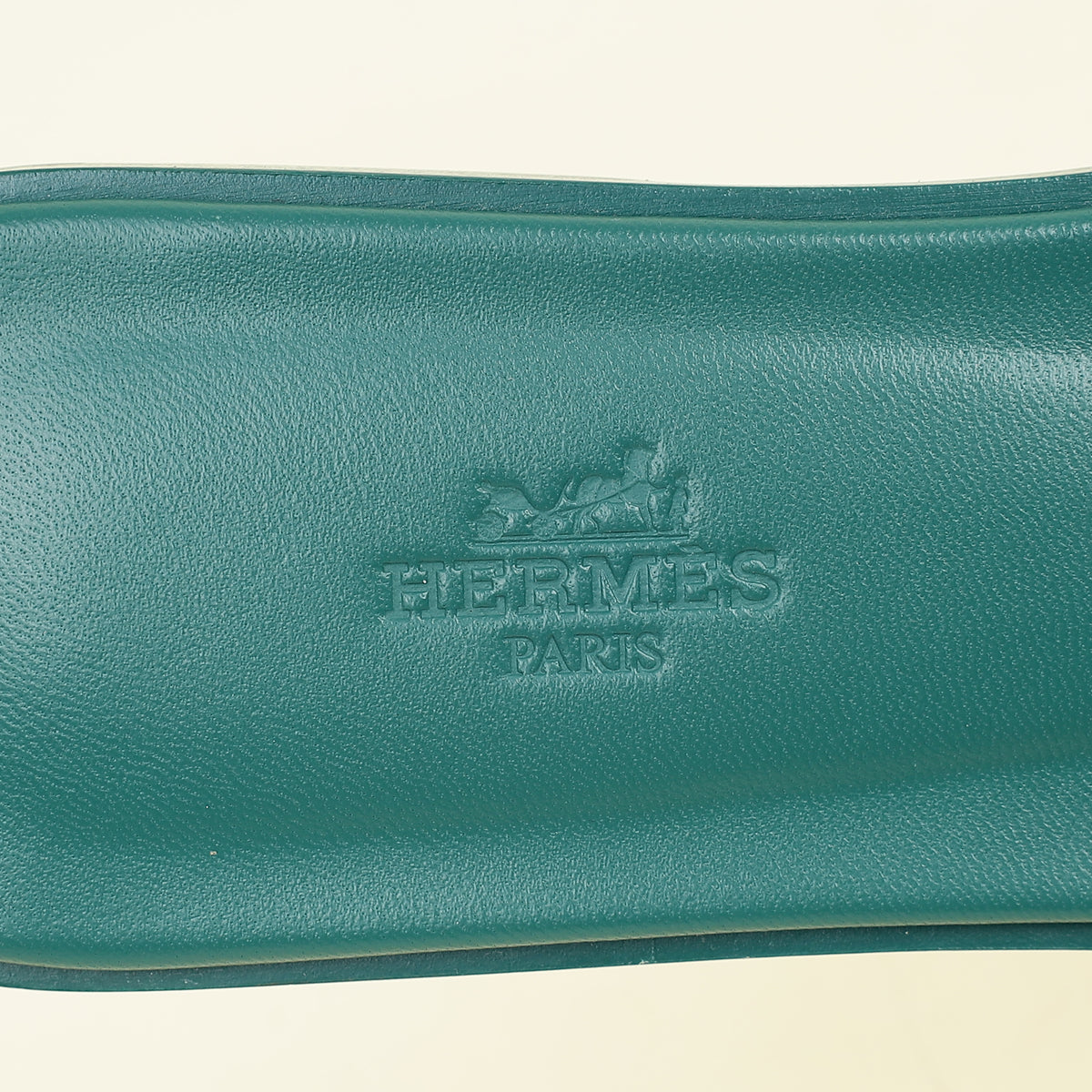 Hermes Vert Viride Oran Sandals 39.5