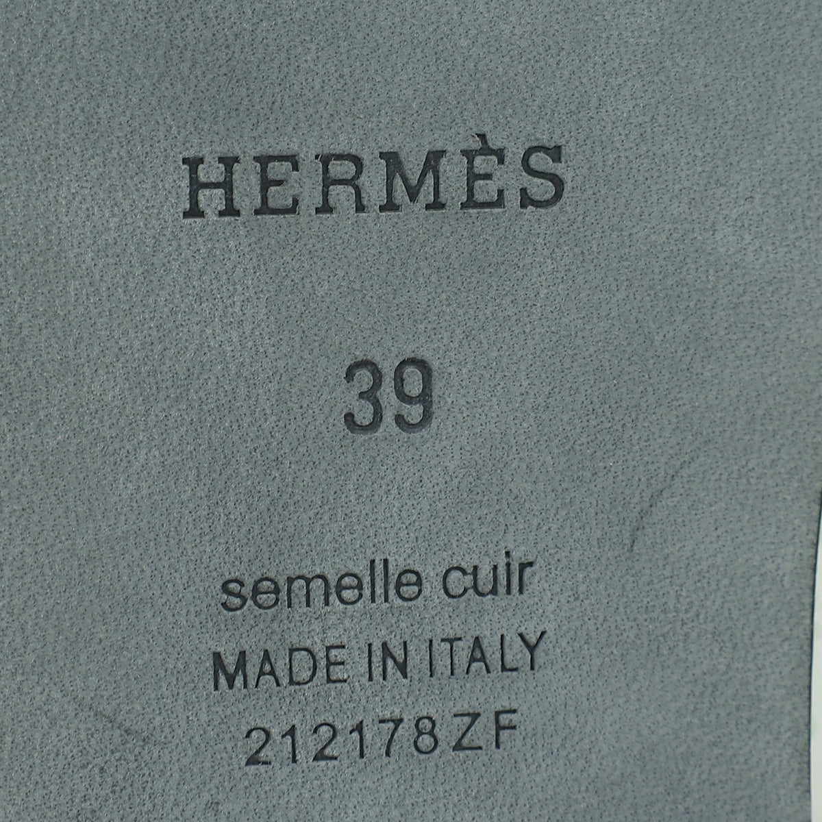 Hermes Vert D'eau Shearling Wool Oran Sandal 39