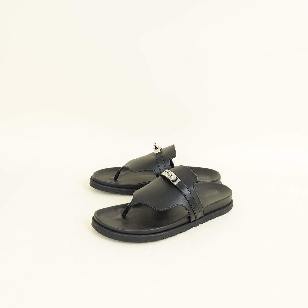 Hermes Noir Empire Sandal 39