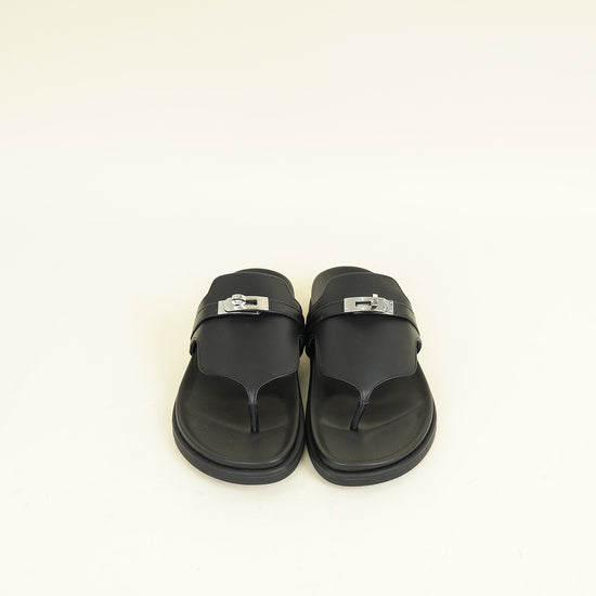 Hermes Noir Empire Sandal 39