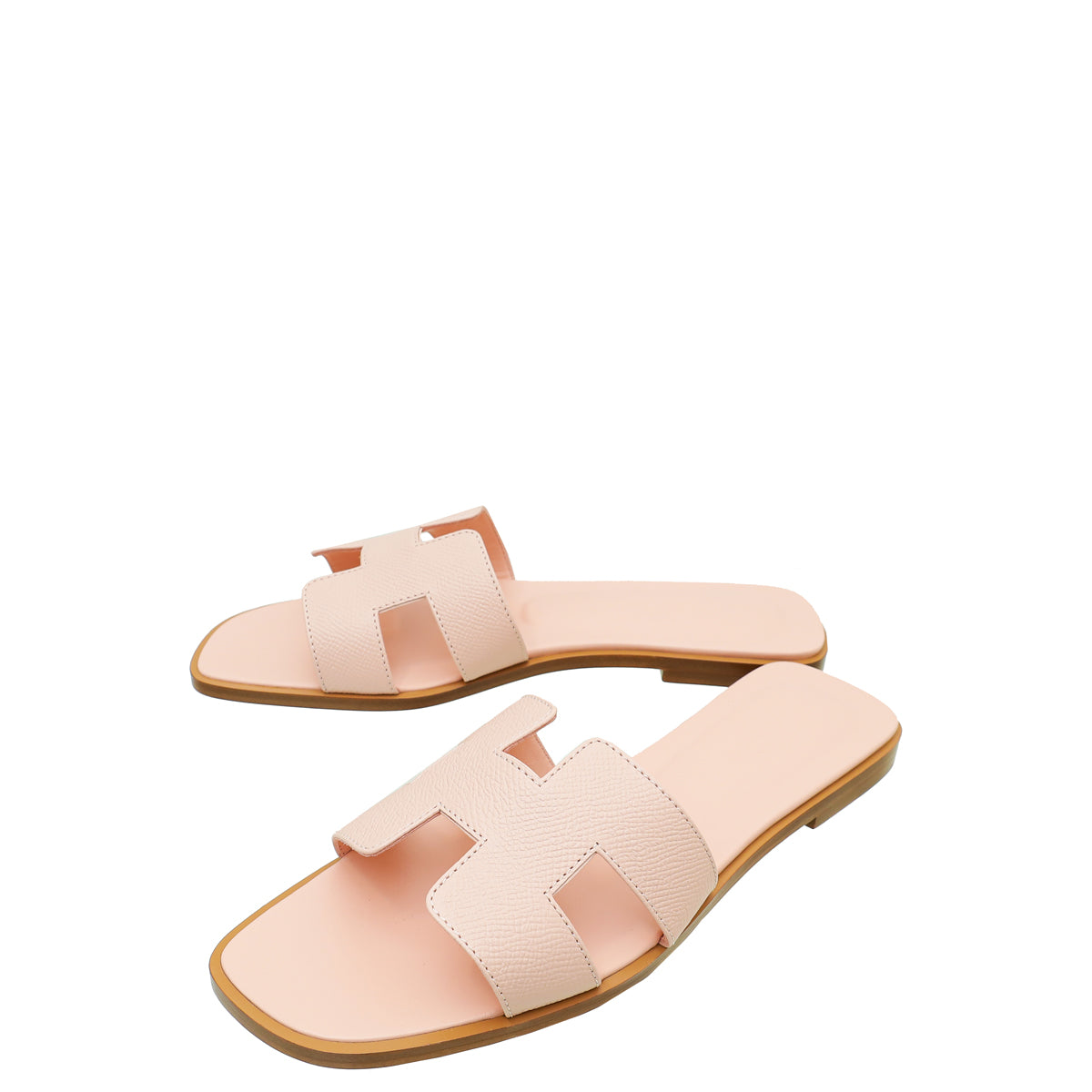 Hermes Rose Pale Oran Sandal 39-Hermes-THE CLOSET