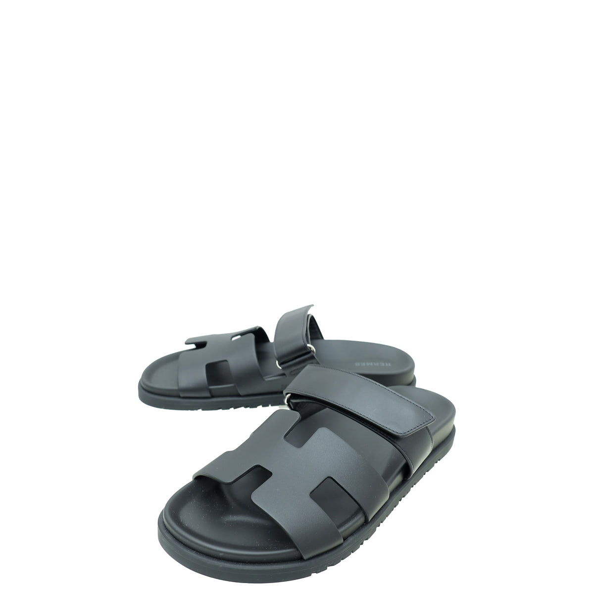 Hermes Noir Chypre Sandal 39-Hermes-THE CLOSET