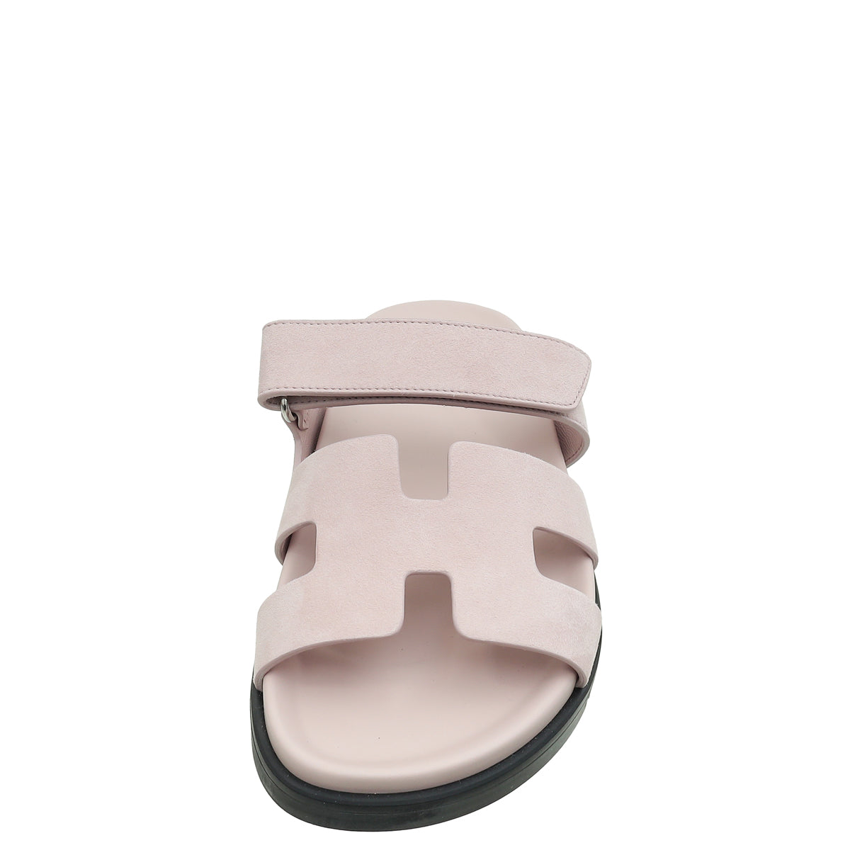 Hermes Rose Porcelaine Chypre Suede Goatskin Sandal 39